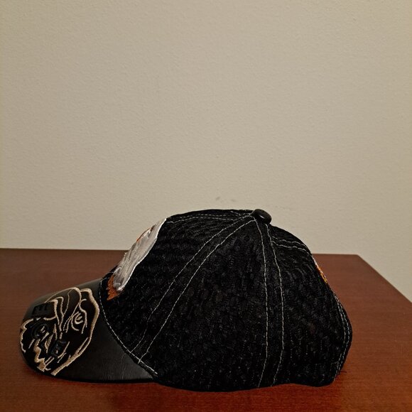 Eagles Baseball Cap With Embroidered Eagles Black Mesh Cap One Size Hat - Picture 2 of 7